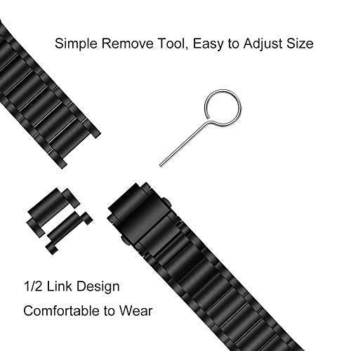 LDFAS Black Titanium Watch Band Compatible with Garmin Fenix 9 Pro/8/7/6 47mm & Forerunner 965, Epix Gen 2, 22mm QuickFit Strap