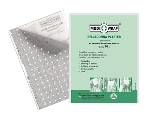 Ayurvedic Belladonna Plasters - 30 Sheets (3 Pack X 10 Sheets Each)