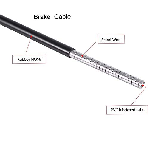 Bicycle Brake Cable Housing - 3 Meters, Durable Rubber & Steel