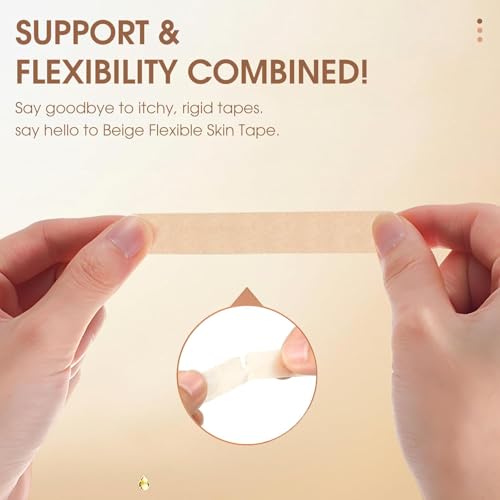 Micropore Medical Tape for Rhinoplasty Recovery - 0.5 in x 10 Yd Beige