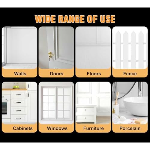 Multi Surface Touch Up Paint, White Paint can Repair Small Scratches and Spots, Quick Dry White Wall Paints for Door, Cabinets, Bathtubs, Wood, Furniture