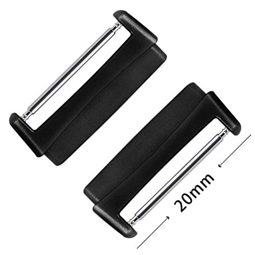 Stainless Steel Watch Band Adapter for Fitbit Versa 4/3 & Sense - Black