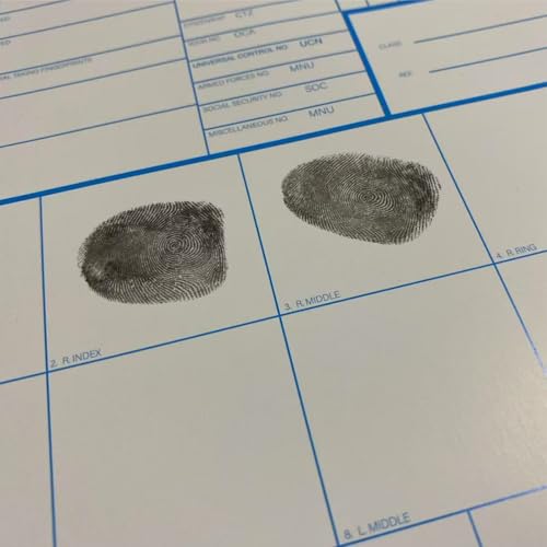 30 Pack FD-258 Fingerprint Kit - Includes Reusable Ink Pad, Instructions, Newest Version (11-1-20) for Fingerprinting SBR & More