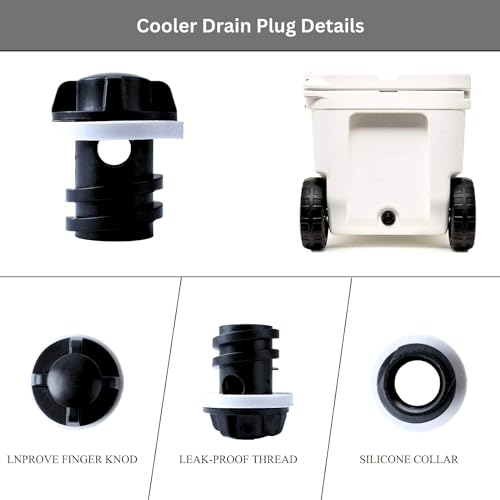 Leak-Proof Drain Plugs for YETI & RTIC Coolers - 2 Pack