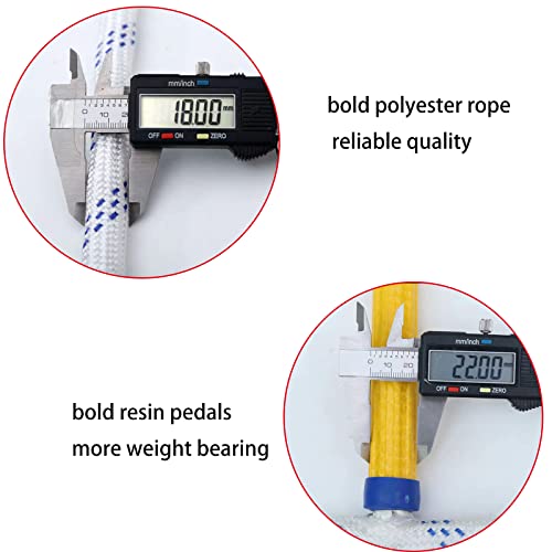 16ft Emergency Fire Escape Rope Ladder 2 Story Flame Resistant Emergency Fire Safety Evacuation Ladder Fast to Deploy Sturdy and Strong Portable and Reusable.