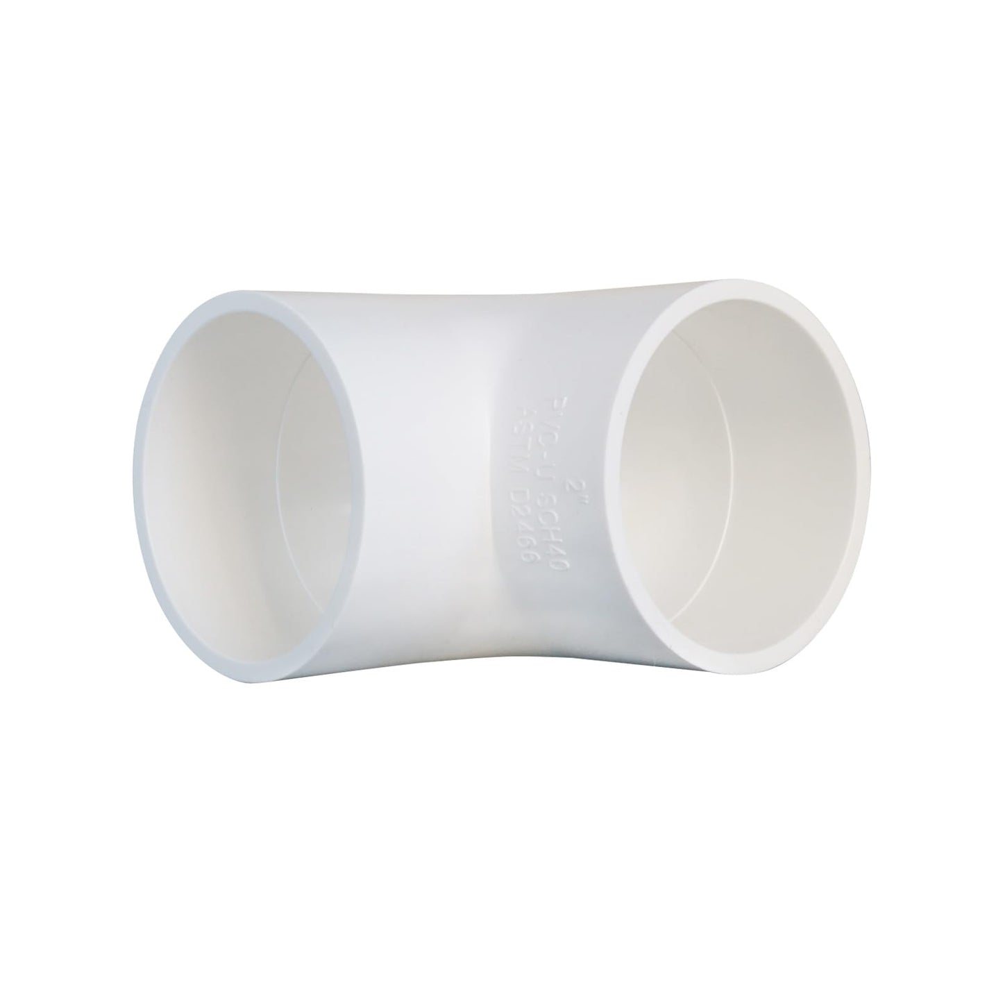 TALEGEN 5 Pack 2" PVC 90 Degree Elbow Pipe Fittings (Socket x Socket), 2 Way Right Angle Adapter Coupling Schedule 40, 2 inch PVC Pipe Corner Connector DIY, White SCH 40