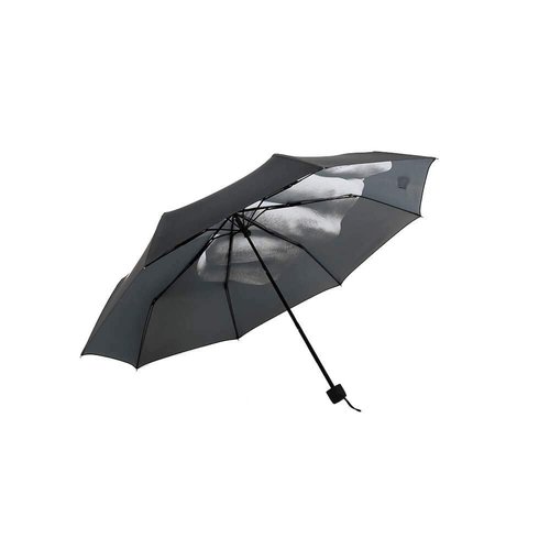 Dunudun Compact Umbrella,Golf Umbrella,Windproof Travel Umbrella,Black Umbrella,Middle Finger Umbrella,Compact Folding Reverse Umbrella with Case For Gifts