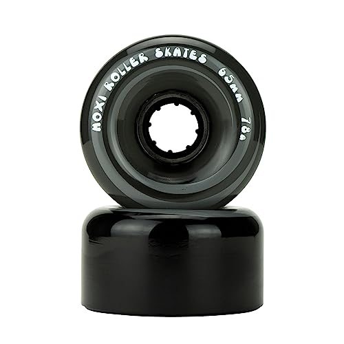 Moxi Classic Outdoor Roller Skate Wheels 35mm x 65mm Black 78A - 4 Pack