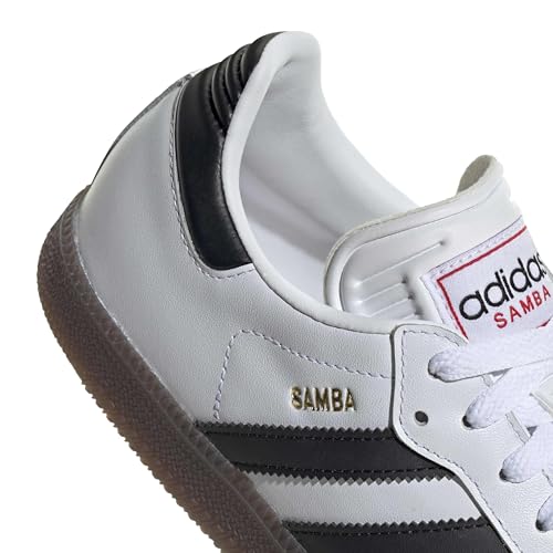 Adidas Samba Indoor Soccer Shoes - White/Black/Vivid Red - Size 8 Women/7 Men