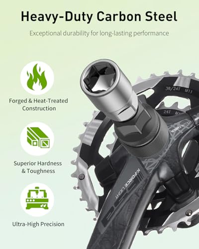 Pawfly Standard Bicycle Crank Puller Kit for Square Taper & Splined Cranks