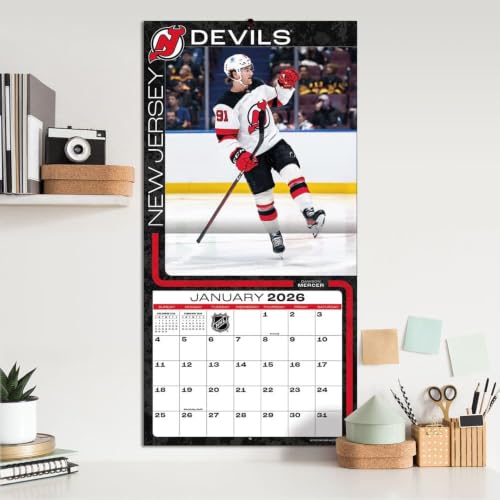 New Jersey Devils 2026 Wall Calendar - 12x12 Full-Color Photos