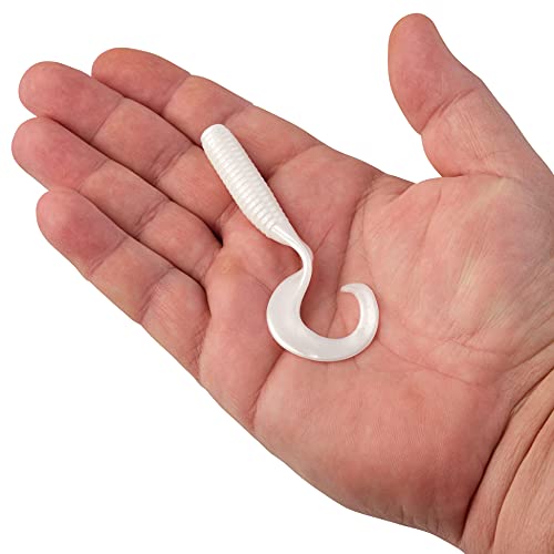 Gulp! Grub Fishing Soft Bait - Pearl White - 4 Pack