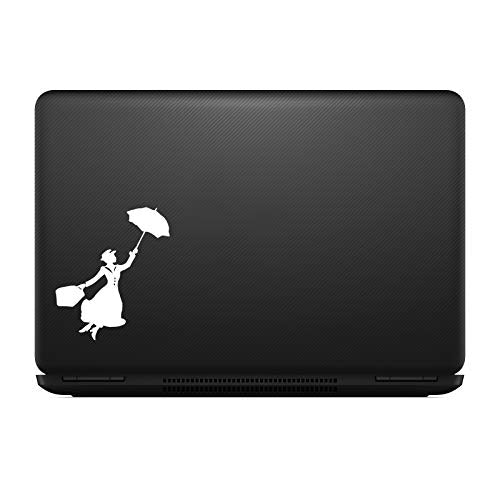 Poppins Silhouette Vinyl Sticker Decal for Laptops & Cars - 5.5"