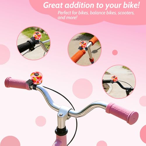 Crisp Sound Bicycle Bell for Handlebars - Strawberry