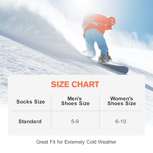 Thermal Knee High Ski Socks for Snowboarding & Hiking