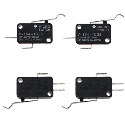 Micro Switch for Golf Cart - 2 & 3 Prong Terminal - 4 Pack