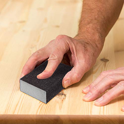 Sanding Sponge, Sanding Blocks, Washable and Reusable Sand Sponge Kit, 8 Pieces (Fine Grade)