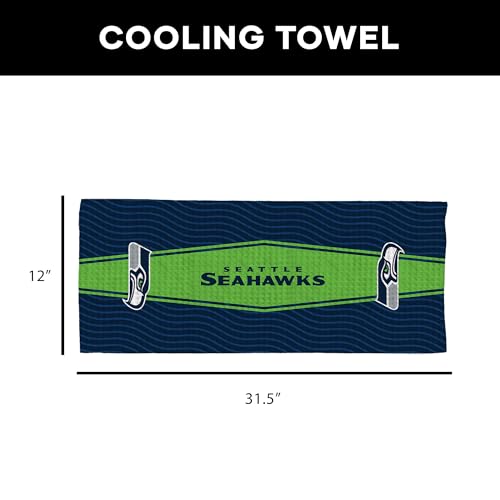 Cooling Towel 12 x 31.5 Inches - Seattle Seahawks Team Spirit