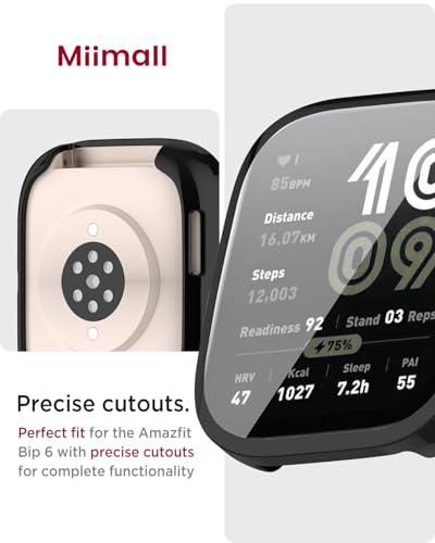 Amazfit Bip 6 TPU Protective Case - Shock-Proof Black