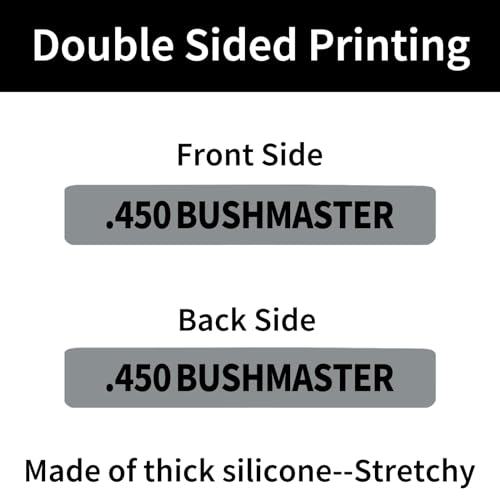 .450 Bushmaster Magazine Marking Bands - 12 Pack Gray-Black