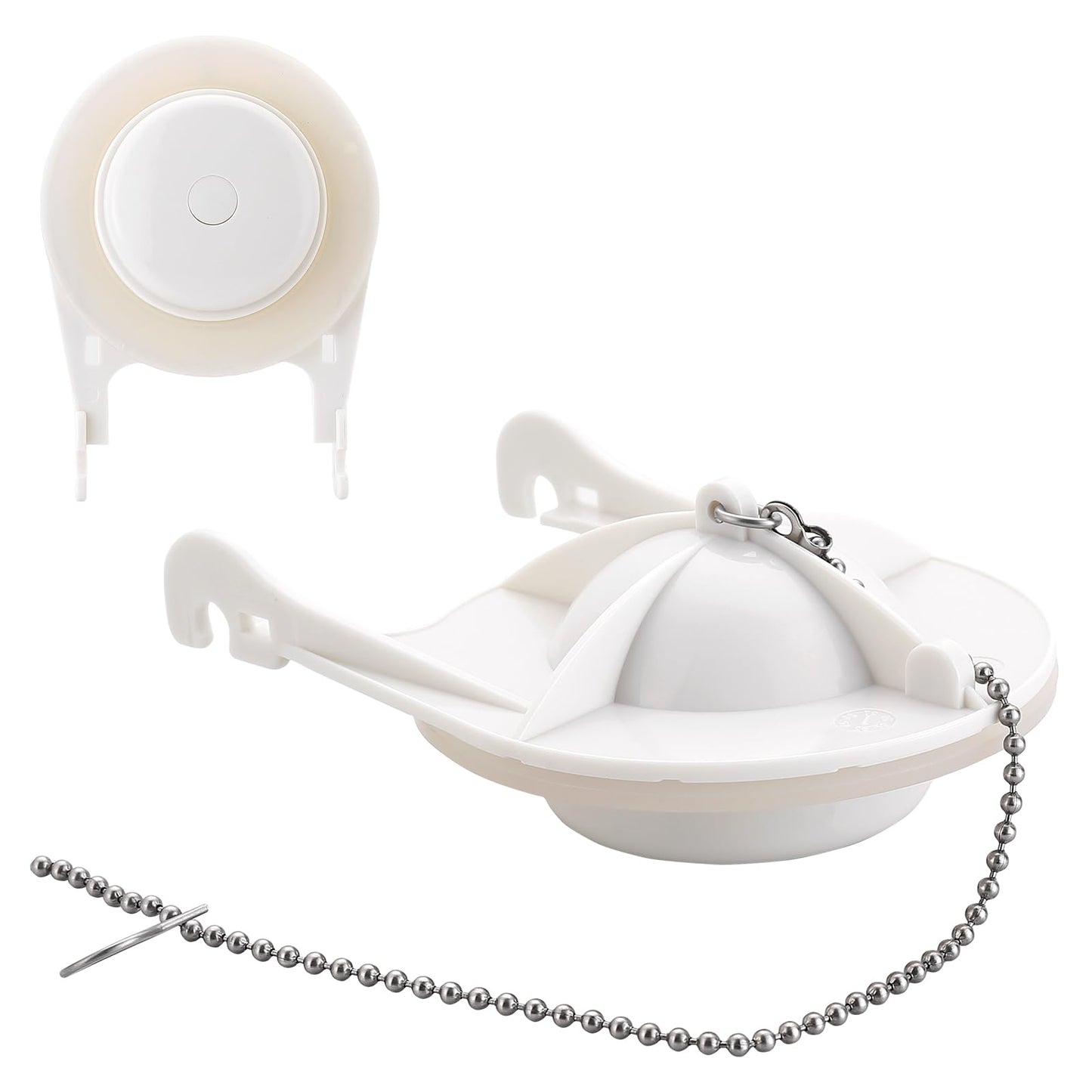 for American Standard 738920-0070A 3 Inch Toilet Flapper with Strong Seal,Iron Chain Included,Ideal for 3 Inch Toilet Flapper Replacement,White,1-Pack