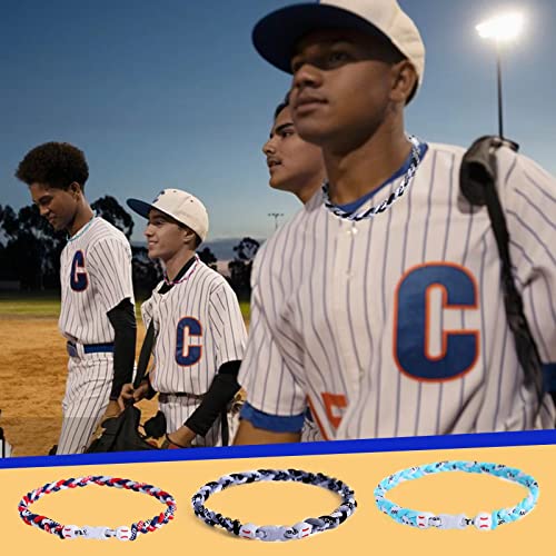 Baseball Necklace 18 Inch - Multi-Color White-Red Variation