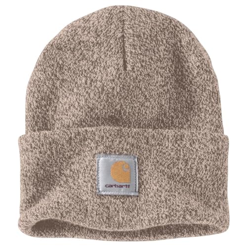 Carhartt Men’s Knit Cuffed Beanie – One Size, Sepia/Light Taupe