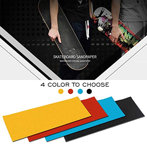 Anti-Slip Grip Tape for Skateboards - Waterproof, 9 x 33 in, Black