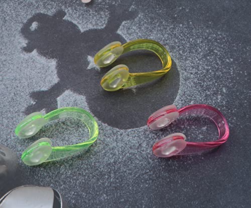 3 Pcs Silicone Nose Clips for Swimming - Colorful Plugs