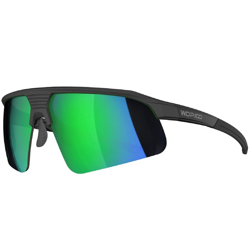 WDP100 Polarized Sports Sunglasses for Men Women UV400 TR90 Lightweight for Cycling Running Baseball Hiking with Case Strap