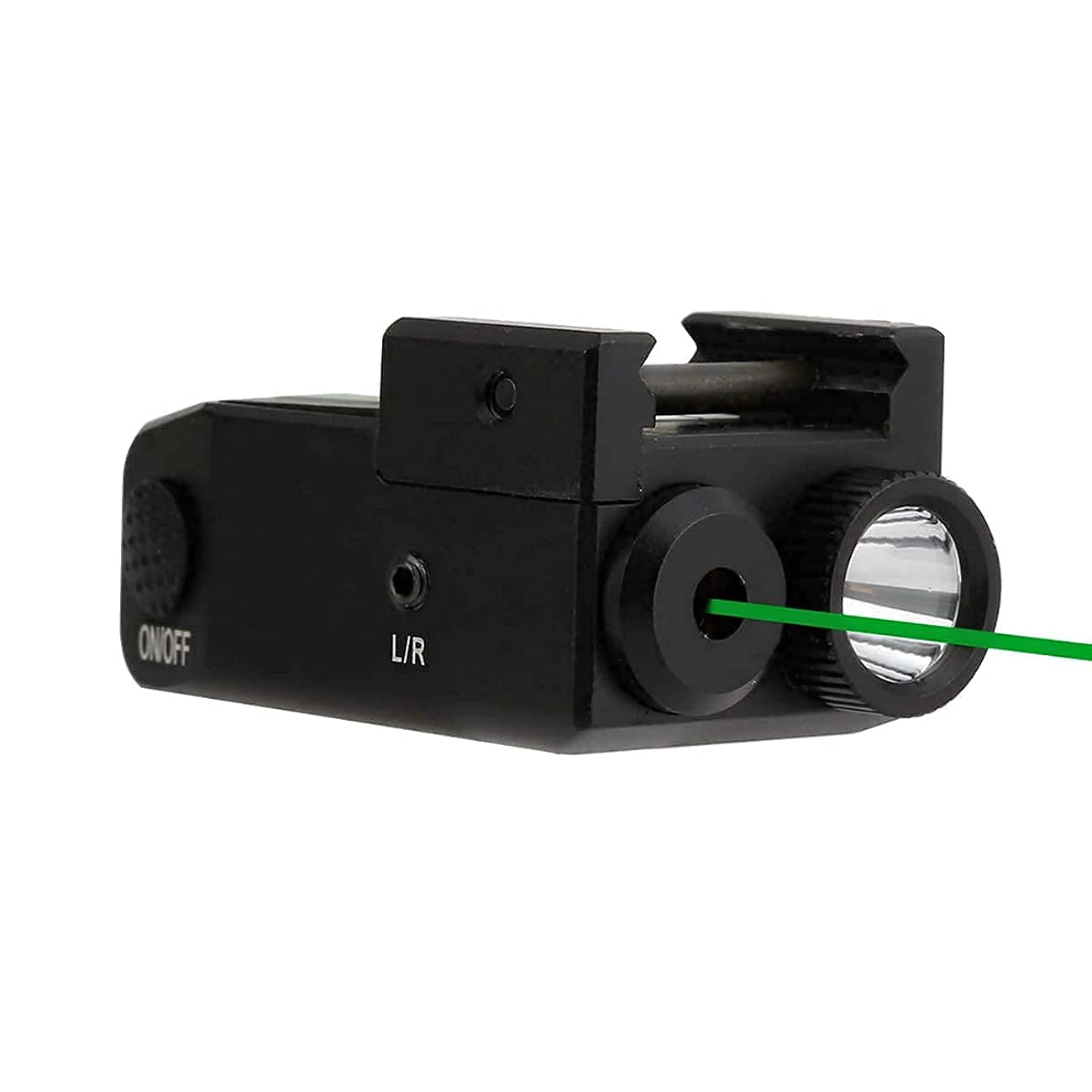 LIGHTWIN Green Laser Light Combo 350 Lumens Tactical Flashlight with USB Rechargeable for Pistols Handguns, Laser Sights Pistol Light, Fit Picatinny Rail