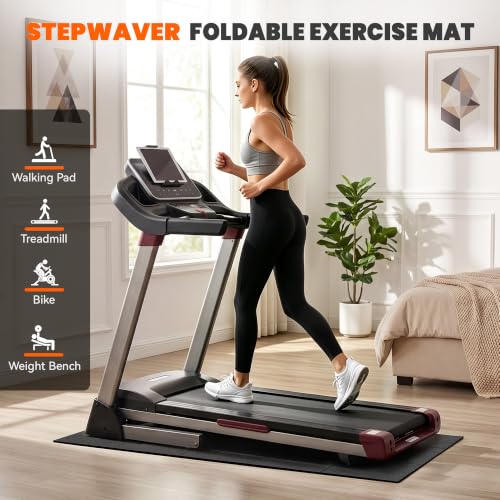 Extra Large Non-Slip Treadmill Mat - 79" x 39.4" x 0.2" Thick