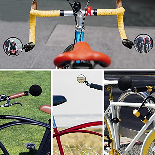 Bicycle Mirrors - 360° Adjustable Bar End Rearview Mirrors