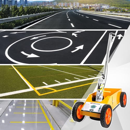 2 in 1 Detachable Parking Striping Line Marking Machine & Wand - Upgraded