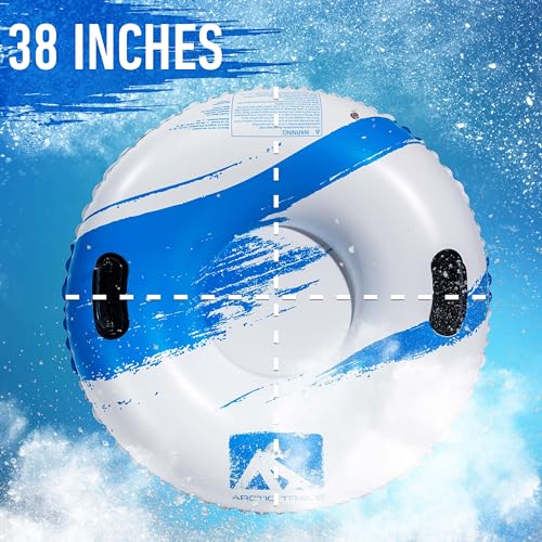 38" Heavy Duty Inflatable Snow Tube with Cover - Single Rider