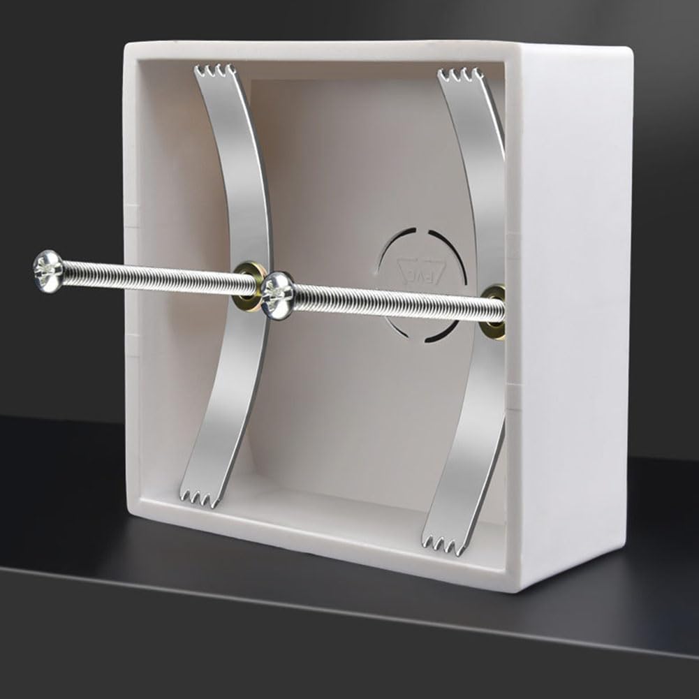 20Pcs Concealed Box Repairer Wall Box Repairer 86 Shrapnel Restorer Repair Loose Electrical Outlets and Switches/Repair Stripped or Damaged Electrical Wall Boxes (A, 20)