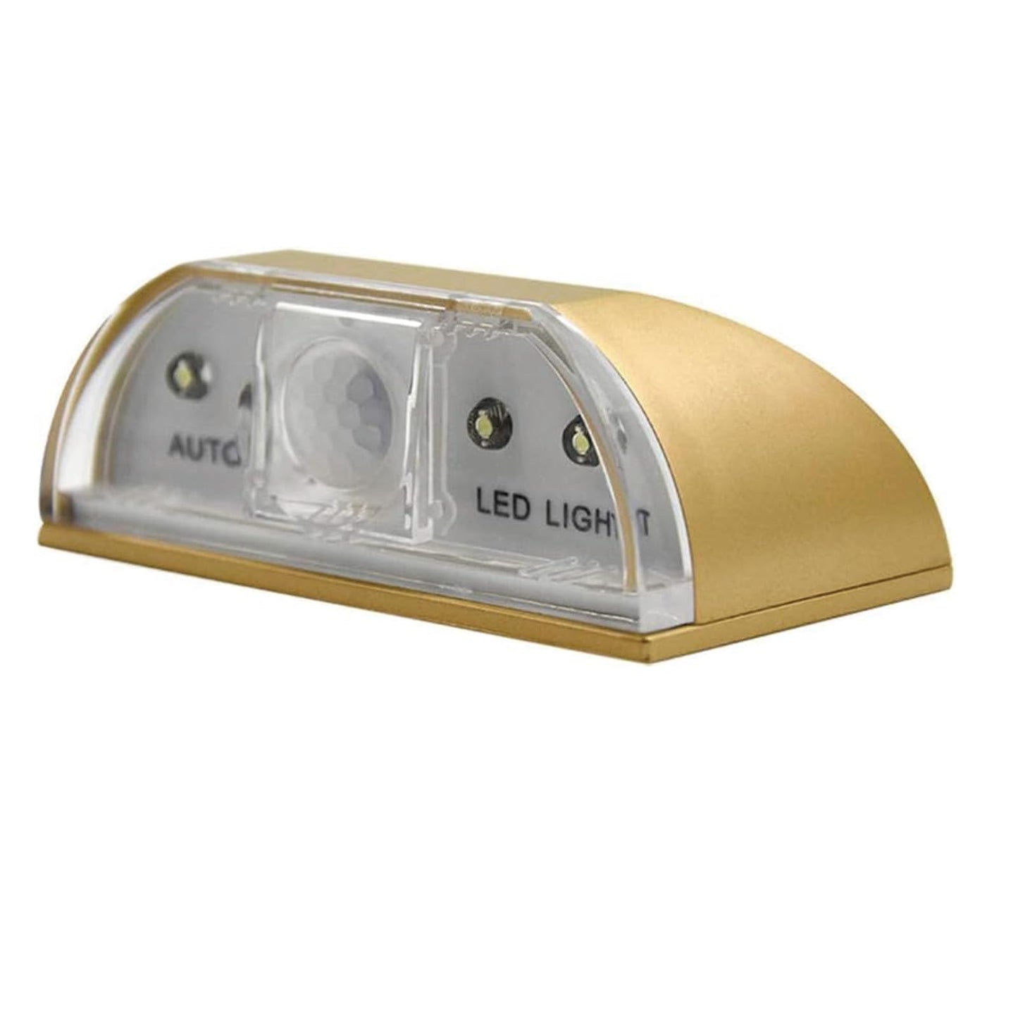 Home Keyhole Light by Battery Operated Auto Sensor Motion Detector Light with 4 LED lamp for Key Hole/Door Lock Kitchen Hallway Stairway (Gold)