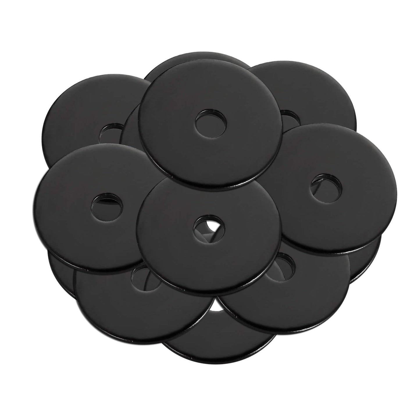 Wulankd 100 Pack 1/4" ID x 1" OD Fender Washer, Black Oxide, 18-8(304) Stainless Steel, Washers for 1/4" Screws & Bolts