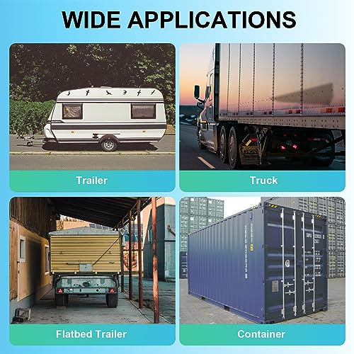 Heavy Duty Cargo Trailer Door Latch 2 Pack- Secure Trailer Lock Latch with Hasp - Durable Enclosed Trailer Latch for Cargo Doors (Comes with Anti-Theft Screws and Anti-Loose Nuts)