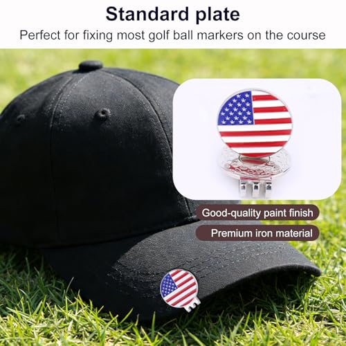 Golf Ball Markers with Hat Clips Set - Style 1