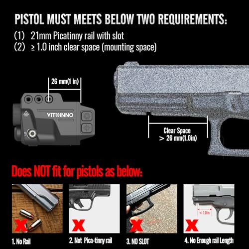 700 Lumens Red Laser Light Combo, Slidable Tactical Flashlight Compatible with Picatinny Rail,Magnetic Rechargeable (Red)