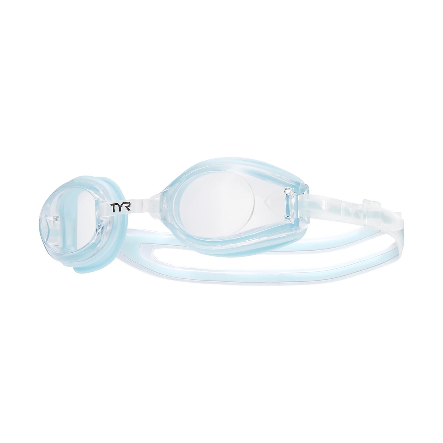 TYR Femme T-72 Petite Performance Goggle (Clear/Ice Blue)