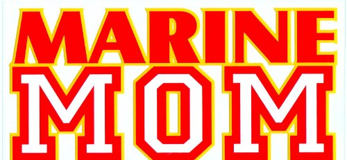 Marine Mom Decal Sticker - Proud Support for Your Marine