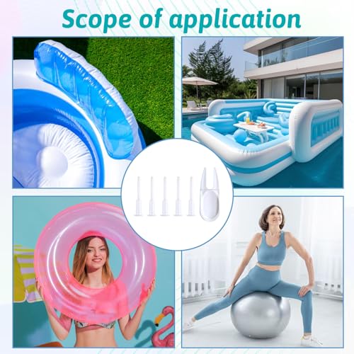 6-Piece Yoga Ball Plug Replacement Kit with Remover Tool