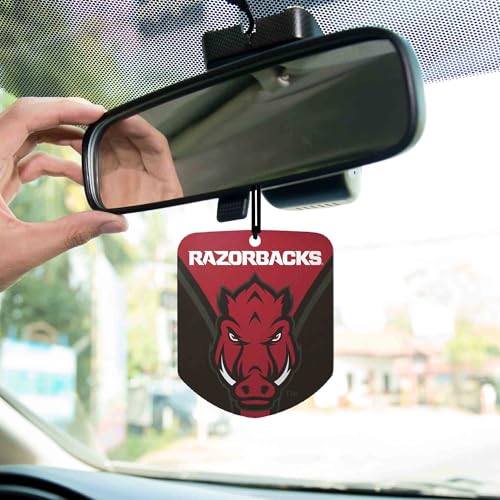 NCAA Arkansas Razorbacks Car Air Freshener - 2 Pack, Black Ice