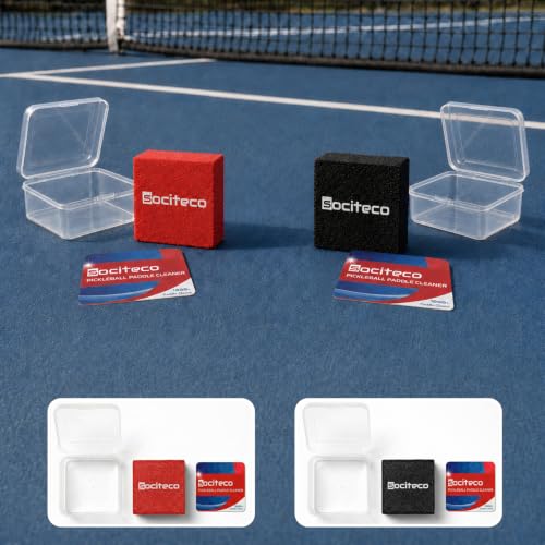 Pickleball Paddle Eraser Cleaner - Carbon Fiber - Black