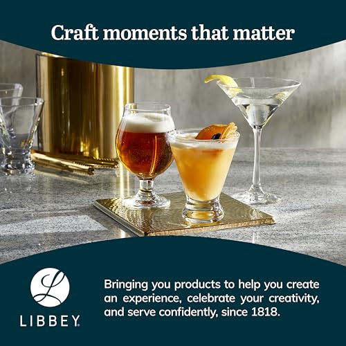 Libbey Entertaining Essentials Belgian Beer Glasses 13 oz - 6 Tulip Glasses (Entertaining Belgian 6)