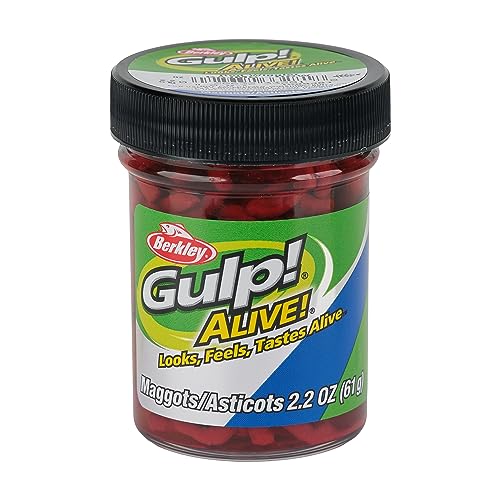 Soft Plastic Maggot Fishing Baits - Scented Freshwater Lure - Red Wiggler
