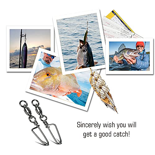 High Strength Fishing Snap Swivel - Size 0+0 (16lb), 25 Pcs