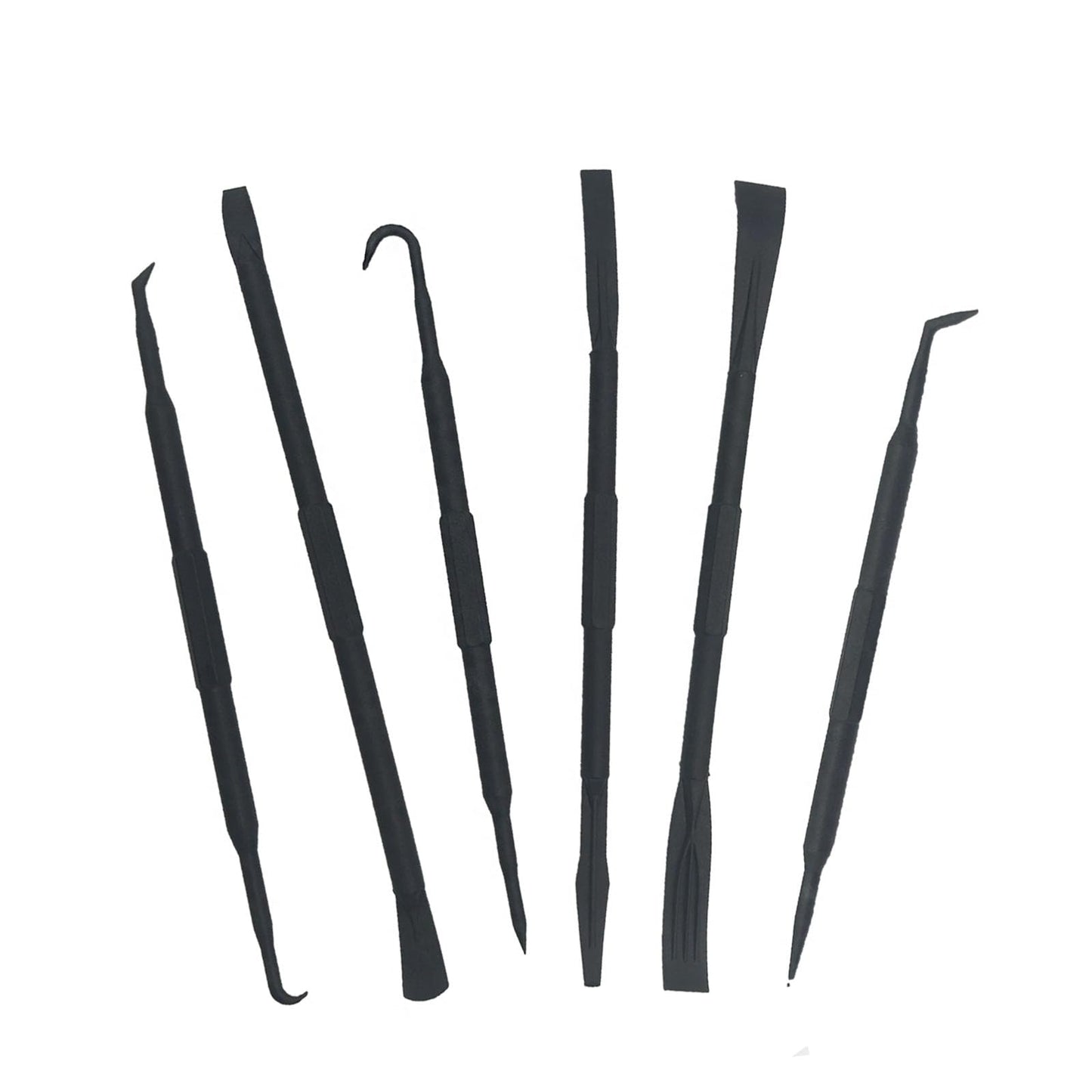 6-Piece Non-Marring Pick and Pry Bar Set for O-Rings, Seals, Gaskets, and Trim on Automotive and Electronics Equipment